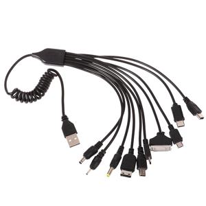 1Pc 10 In 1 USB 멀티 핀 케이블 충전기 범용 USB 어댑터 케이블 데이터 와이어 코드 다기능 데이터 전송 케이블