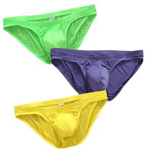 남성용 복서 브리프, 쿨링 브리프, 섹시한 슬립, 반투명 속옷, 섹시한 속옷, 클래식 솔리드, 2 개