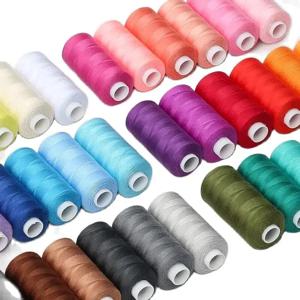 다양한 색상 재봉 실, 폴리에스터 재봉 실, 국내 DIY 재봉 및 자수, 팩당 6 개