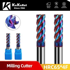 HRC65 초경 엔드 밀 1 2 4 5 6 8 10 12mm 4 플루트 밀링 커터 커팅 아이언 커터 CNC Maching CNC 엔드밀 밀링 커터