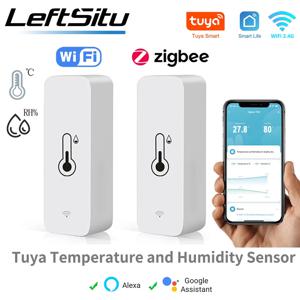 Tuya WiFi 스마트 온도 습도 센서 실내 습도계 컨트롤러 모니터링 스마트 스피커 Alexa Google Home