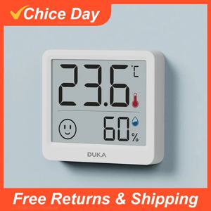 DUKA Atuman 2.5 인치 LCD 전자 디지털 온도 센서 습도계 실내 온도계 습도계 기상 관측소
