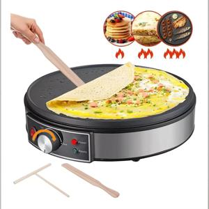 비 스틱 철판 배터 스프레더 크레페 메이커 1000W 주방 요리 도구와 전기 크레페 메이커 기계 팬케이크 기계