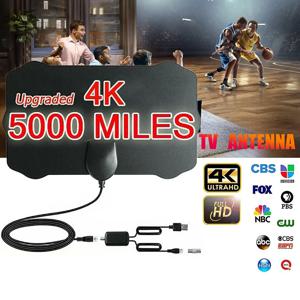 2024 새로운 4K 8K 실내 디지털 TV 안테나 HD HDTV Antena DVB-T/T2 DVBT2 케이블 TV Antena 5000Miles UHF VHF DTV Tv 안테나 공중