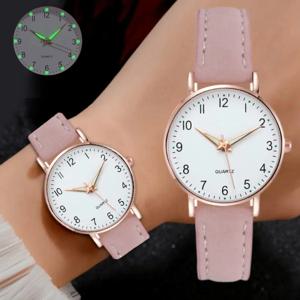 Reloj Mujer 여성용 패션 시계 가죽 벨트 시계 숙녀 럭셔리 아날로그 석영 빛나는 손목 시계 시계 Relogio Feminino