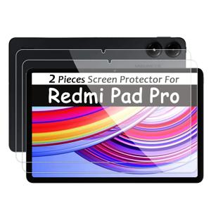 Xiaomi Redmi Pad Pro 2024 12.1 인치 버블 프리 태블릿 필름 용 2 조각 HD 스크래치 방지 화면 보호기 강화 유리
