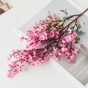 벚꽃 인공 꽃 아기의 호흡 안개꽃 가짜 꽃 DIY 웨딩 홈 꽃병 장식 가짜 꽃 지점