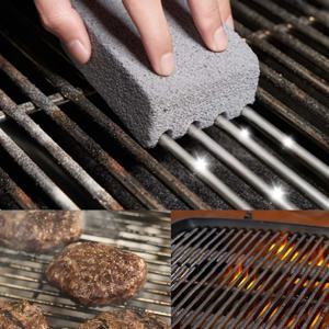 이 BBQ 그릴 청소 브러시 ​​브릭으로 쉽게 바베큐 그릴을 청소해보세요!