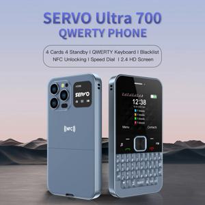 SERVO Ultra700 4SIM 카드 Qwerty 휴대 전화 NFC 액세스 제어 단축키 블랙리스트 TYPE-C GSM 셀룰러 전체 키보드 핸드폰
