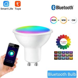 GU10 Tuya Wifi 스마트 전구 지능형 램프 9W RGBCW 2700K-6500K 스마트 라이프 원격 제어