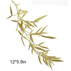 1 조각 30CM 대나무 자수 수리 패치 가방 자켓 청바지 만화 철 Parch에 의류 긴 접착제 스티커