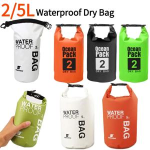 표류 PVC 메쉬 백, 경량 방수 전화 파우치, 플로팅 보트 카약 캠핑 백, 야외 워터 백용, 2L, 5L