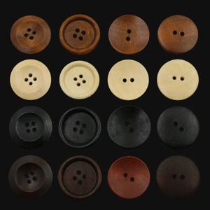 10pcs 20mm 라운드 나무 단추 DIY 의류 의류 바느질 장식 단추 의류에 대 한 Scrapbooking 단추