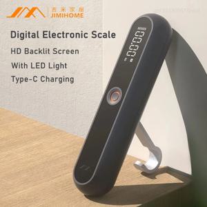 JIMIHOME 가정용 LCD 디지털 전자 체중계 충전식 식품 저울, 휴대용 여행 가방, 여행 체중계 밸런스 수하물 무게추