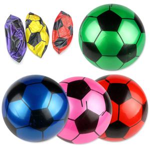 어린이 축구공 PVC 팽창식 핸드 팻 축구 스포츠 경기, 탄성 공, 새로운 무작위 색상, 1PC