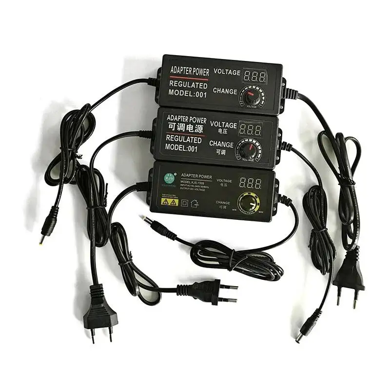 AC 조정 가능한 전원 어댑터 1V-24V 3V-36V 3V-24V 24V-36V 5V-12V 3V-12V 2835 5050 5730 LED 스트립 용 다양한 전압 DC 소스