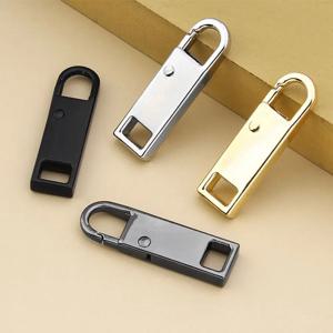 5pcs 금속 우편 분리형 금속 지퍼 머리 지퍼 당겨 깨진 버클 여행 가방에 대 한 인스턴트 지퍼 수리 키트 교체