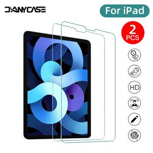 2024 iPad Air 11/13 M2 Pro 11/13 M4 화면 보호기 용 2pcs 강화 유리 필름 iPad 3/4/5/6/7/8/9/10th Air 4/5 Pro 11