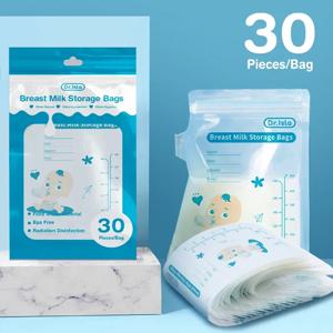 BPA 프리 아기 안전한 수유 가방, 모유 냉동고 가방, 엄마 우유, 아기 식품 보관, 모유 보관 가방, 30 개, 250ml