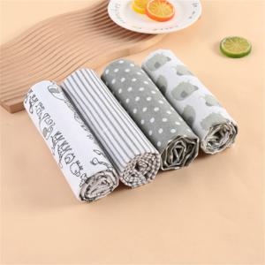4Pcs 중립 아기 싸는 담요 세트, 심플한 디자인