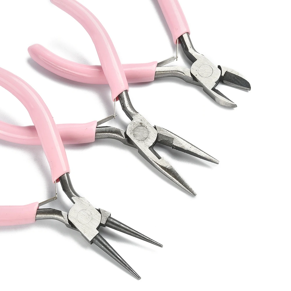 3 개/대 바늘 코 펜치 둥근 코 펜치 대각선 펜치 와이어 펜치 DIY 쥬얼리 쥬얼리 도구 펜치