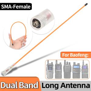 ABBREE 워키 토키 AR-771T Baofeng UV-5R BF-888S UV-21 PRO Quangsheng UV-K5 UV-K6 햄 라디오용 듀얼 밴드 SMA-여성 안테나