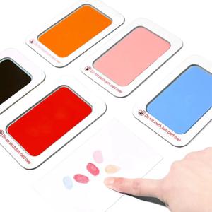 Inkless 아기 발자국 잉크 패드 신생아 샤워 무독성 안전 애완 동물 손자국 손 및 발 스탬프 아기 기념품 깨끗한 터치 패드