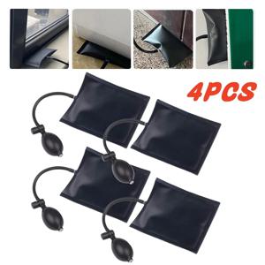 4Pcs 공기 펌프 웨지 자동차 도어 Windows 용 풍선 에어백 심 가방 강력한 설치 정렬 수리 도구 및 레벨링 키트