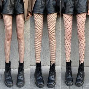 3 짝/몫 최고 판매 로리타 Fishnet 바디 스타킹 물고기 그물 팬티 스타킹 메쉬 나일론 스타킹 란제리 스킨 JK Fishnet 허리 양말