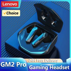 선택 Lenovo GM2 Pro TWS 무선 헤드폰 이어폰 Bluetooth 호환 5.3 Xiaomi iPhone 용 마이크가있는 방수 헤드셋