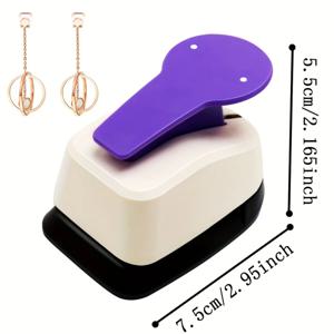 DIY 어린이 구멍 펀치, 스크랩북 종이 펀치 귀걸이 구멍 펀처, 귀걸이 카드 펀치 구멍 펀처, 새로운 하이 퀄리티