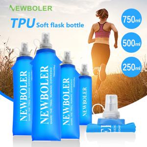 750ML 물병 TPU 접이식 소프트 플라스크 스포츠 물병 물 가방 접이식 물병 러닝 캠핑 하이킹