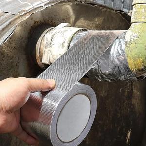 유리 섬유 알루미늄 호일 테이프, HVAC 내열성 테이프, 열 차폐 열 장벽 접착제, 뒷면 열 반사 테이프, 10m