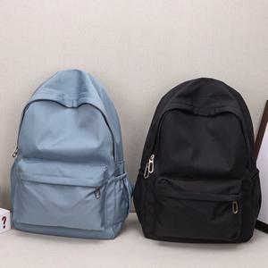 여성 Schoolbag 방수 대용량 학교 배낭 부드러운 지퍼 솔리드 십대 소녀 캐주얼 데이 팟 가방 학생 공급 새로운