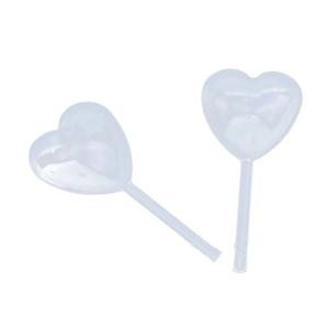 50pcs 4ml 투명 액체 Dropper 미니 하트 모양 파스퇴르 피펫 플라스틱 짜기 Dropper 컵케익, 초콜릿