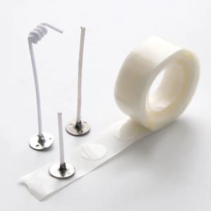 100 도트/롤 촛불 심지 스티커 13mm 양면 접착 접착제 스티커 풍선 테이프 이동식 DIY 양초 만들기