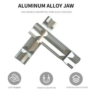 ALLSOME 2PcsVise Jaws 밀링 바이스 조 클램프 기계식 파이프 피팅 고정 보호 장치를 잡기위한 자기 벤치 바이스 패드 도구