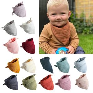 5Pcs 아기 먹이 Drool Bibs 삼각형 스카프에 대 한 타액 수건 두건 부드러운 코 튼 Bib 소년에 대 한 조정 가능한 단추 Burp 천