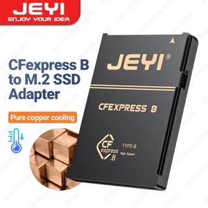 JEYI 2230 M.2 NVMe SSD CFE 타입 B 순수 구리 어댑터, 확장 메모리 CFexpress 카드, 니콘 Z6, Z7, Z8, Z9, D6, 캐논 R3, R5C 용