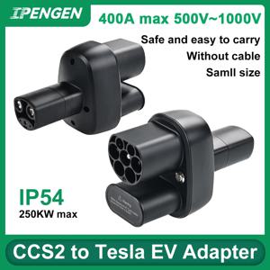 IPENGEN CCS2-테슬라 EV 충전기 어댑터, 250A CCS2 콤보, 테슬라 컨버터용 자동차 충전기 CCS2, 테슬라 모델 3 Y X S용