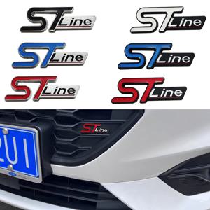 Ford Focus, Mondeo, Edge 및 Explorer에 적용 가능한 중간 그릴 후면 및 펜더용 ST-Line 금속 자동차 스티커