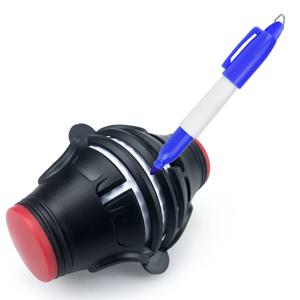 360도 회전 골프 공 라이너 마커 템플릿 펜 퍼팅 포지셔닝 Imporve 퍼트 정확도 에이즈 골프 도구 ZY017