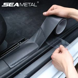 SEAMETAL 3D 탄소 섬유 스티커 자동차 임계 값 보호 필름 자동차 바디에 대 한 안티 스크래치 내마 모성 방수 매트 스티커