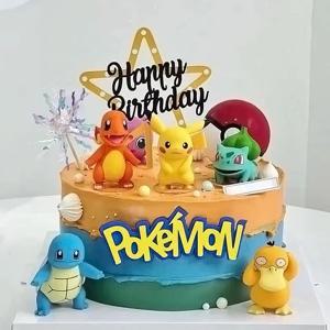 포켓몬 케이크 애니메이션 피규어 피카츄 파티, 생일 축하, 케이크 장식 용품, 소년 어린이 선물, 세트 당 13 개