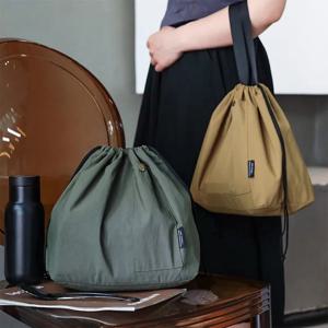 일본어 한국어 점심 가방 코튼 캔버스 대형 솔리드 컬러 Drawstring 휴대용 열 절연 피크닉 보관 도시락 상자 가방