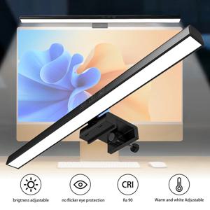 33cm 50cm LED 컴퓨터 화면 조명 교수형 책상 램프 USB 플러그 모니터 바 조명 디밍 가능 3 색 사무실 연구 독서 램프