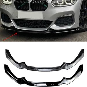 BMW 1 시리즈 F20 F21 2015 ~ 2019 118i 120i M135i M140i M 성능 앞 범퍼 스플리터 립 자동차 디퓨저 바디 키트 스포일러