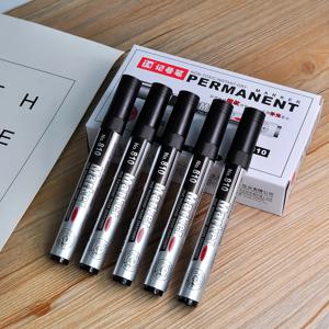 2/5pcs 영구 유성 마커 검정 잉크 2.0mm 금속, 플라스틱, 타일, 유리, 학교 및 사무실 공급을위한 방수 빠른 건조