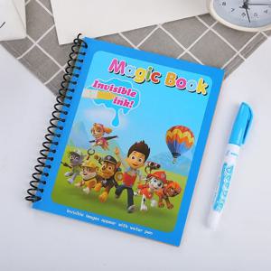 Paw Patrol 정품 개 물 그림 그리기 어린이 장난감 낙서 만화 수채화 마술 책 소년 소녀 생일 선물