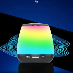 미니 LED 라이트 블루투스 스피커, 하이파이 서브우퍼, 컴팩트 멋진 외관, 달리기용 무선 블루투스 스피커